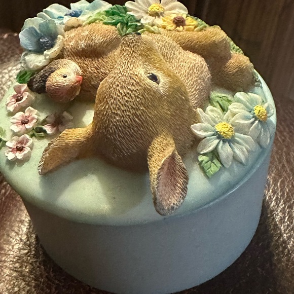 Trinket Box Deer Westland giftware national wildlife federation girodano art1998 - Picture 4 of 7